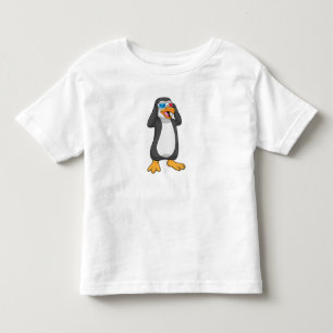 T-shirt Pour Les Tous Petits Pingouin avec lunettes