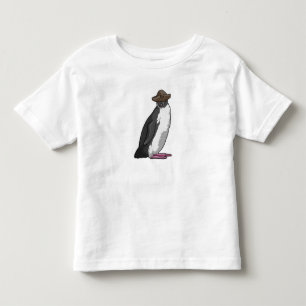 T-shirt Pour Les Tous Petits Pingouin comme pirate avec Casquette