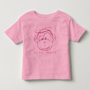 T-shirt Pour Les Tous Petits Pink No Evil Project Toddler Shirt