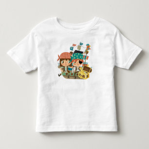 T-shirt Pour Les Tous Petits Pirates avec le trésor