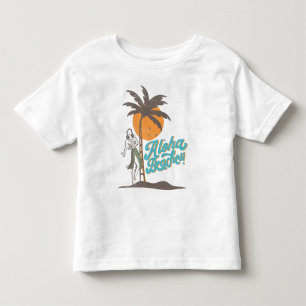 T-shirt Pour Les Tous Petits Plages d'Aloha Hula Girl Hawaii Hawaii Retro Hawai