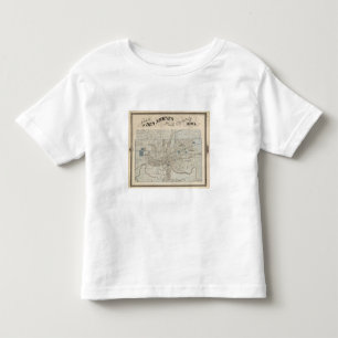 T-shirt Pour Les Tous Petits Plan de Des Moines, le comté de Polk, Iowa