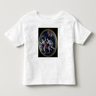 T-shirt Pour Les Tous Petits Plaque ovale représentant Adam et Eve