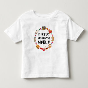 T-shirt Pour Les Tous Petits Plats du monde entier