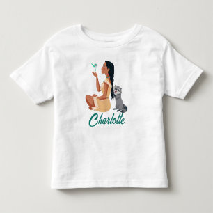 T-shirt Pour Les Tous Petits Pocahontas & Amis Forêt Amitié