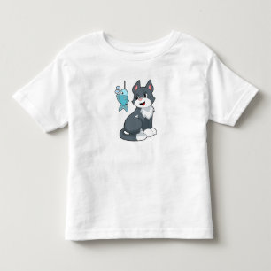 T-shirt Pour Les Tous Petits Poisson de chat