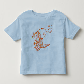 T-shirt Pour Les Tous Petits Poisson rouge orange