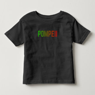 T-shirt Pour Les Tous Petits Pompéi Italie Design Typographique Minimaliste