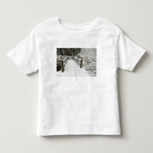 T-shirt Pour Les Tous Petits Pont de lune enneigé, jardin japonais