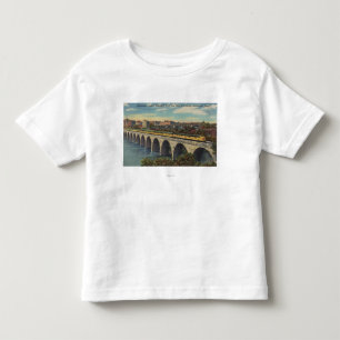 T-shirt Pour Les Tous Petits Pont de voûte de pierre de croisement de train