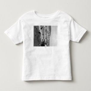T-shirt Pour Les Tous Petits Pont d'hiver au-dessus de rivière à Fairbanks