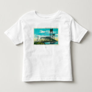 T-shirt Pour Les Tous Petits Pont en autoroute nationale au-dessus du fleuve