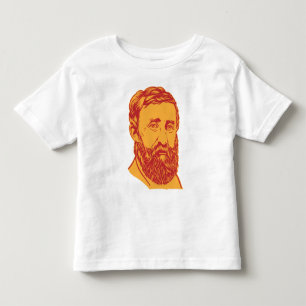 T-shirt Pour Les Tous Petits Portrait de Henry David Thoreau