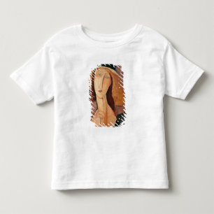 T-shirt Pour Les Tous Petits Portrait de Jeanne Hebuterne dans un grand casquet