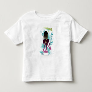 T-shirt Pour Les Tous Petits Portrait d'une jeune femme tenant son sac à main e