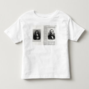 T-shirt Pour Les Tous Petits Portraits de Denis Papin et d'Etienne Lenoir
