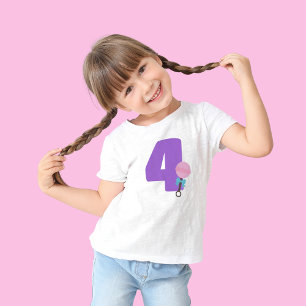 T-shirt Pour Les Tous Petits Poupée personnalisée âge anniversaire 