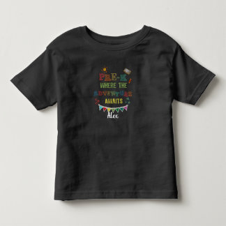 T-shirt Pour Les Tous Petits Pré-K où l'aventure attend les enfants