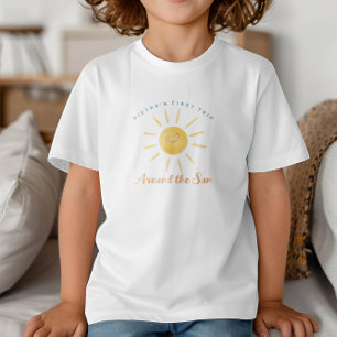 T-shirt Pour Les Tous Petits Premier Tour Autour du Soleil 1er Anniversaire