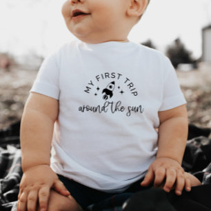 T-shirt Pour Les Tous Petits Premier Voyage Autour Du Sun Rocket