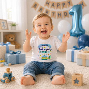 T-shirt Pour Les Tous Petits Première année personnalisée - 1er anniversaire co