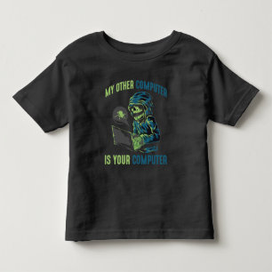 T-shirt Pour Les Tous Petits Programmateur d'administration d'ordinateur Cyber