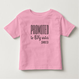 T-shirt Pour Les Tous Petits PROMU À GRANDE SOEUR - faire-part de grossesse