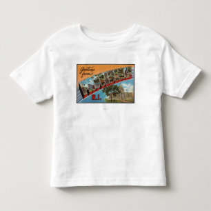 T-shirt Pour Les Tous Petits Providence, Île de Rhode (bâtiment capital)