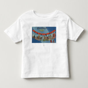 T-shirt Pour Les Tous Petits Providence, Île de Rhode - grandes scènes de