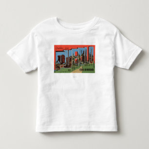 T-shirt Pour Les Tous Petits Pueblo, le Colorado - grandes scènes de lettre