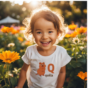 T-shirt Pour Les Tous Petits Q est pour Quokka : Tee Adorable Alphabet pour Tou