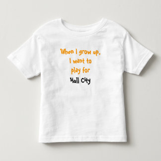 T-shirt Pour Les Tous Petits Quand je grandis, je veux jouer pour la ville de