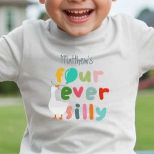 T-shirt Pour Les Tous Petits Quatre ans pour toujours drôle Ferme Oie Garçon 4è