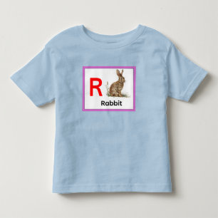 T-shirt Pour Les Tous Petits R est pour Rabbit