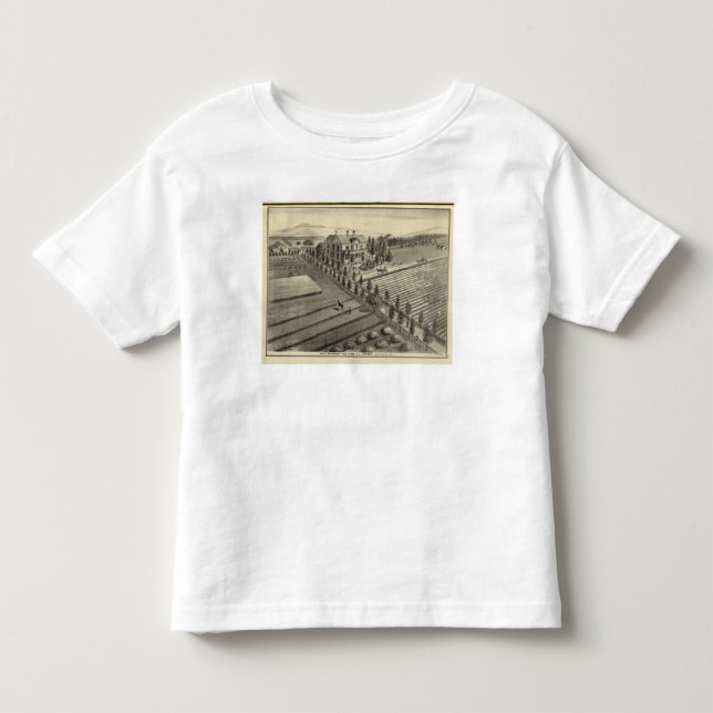 T-shirt Pour Les Tous Petits Ranch solitaire d'arbre (Devant)
