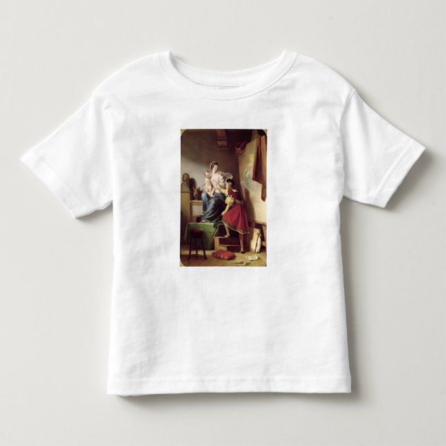 T-shirt Pour Les Tous Petits Raphael ajustant la pose de son modèle sien (Devant)