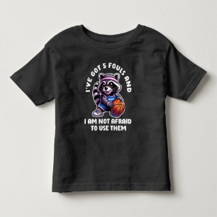 T-shirt Pour Les Tous Petits Raton laveur ayant des fautes et je n'ai pas peur