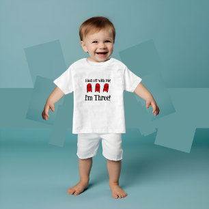 T-shirt Pour Les Tous Petits Red Rocket Ship Birthday Party