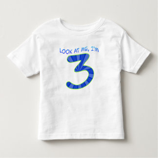 T-shirt Pour Les Tous Petits Regarde-moi, j'ai 3 ans - Bleu