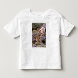 T-shirt Pour Les Tous Petits Renard gris sud-américain (Lycalopex griseus) coup