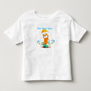 T-shirt Pour Les Tous Petits Renard printanier inspirant avec parapluie