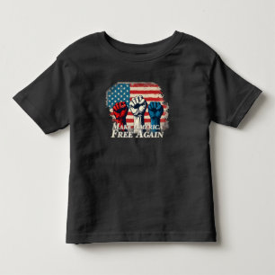 T-shirt Pour Les Tous Petits Rendre l'Amérique libre à nouveau