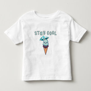T-shirt Pour Les Tous Petits Restez Cool Kawaii Funny Ice Cream