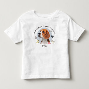 T-shirt Pour Les Tous Petits Retour à l'école Photo de votre animal de compag