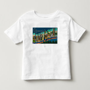 T-shirt Pour Les Tous Petits Rive, la Californie - grandes scènes de lettre