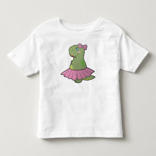 T-shirt Pour Les Tous Petits Robe de T-Rex de dinosaure de filles d'enfant en