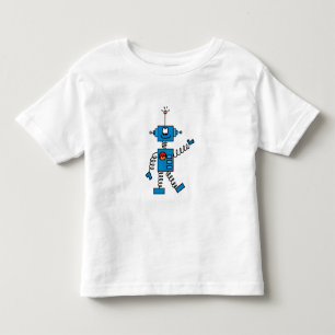 T-shirt Pour Les Tous Petits Robot bleu