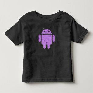 T-shirt Pour Les Tous Petits Robot mou pourpre