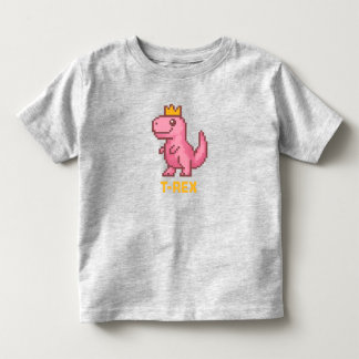 T-shirt Pour Les Tous Petits Roi Dinosaure Mignon - Trex