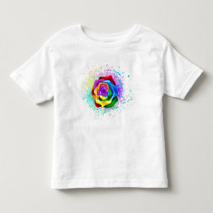 T-shirt Pour Les Tous Petits Rose arc-en-ciel coloré